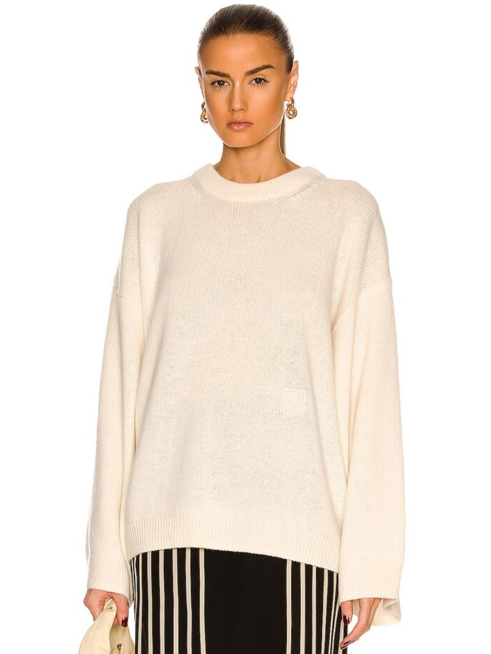 Toteme Bone Monogram Embroidery Knit. XXS - Picture 5 of 16